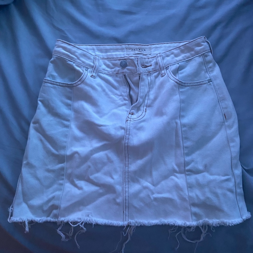 pac sun jean skirt